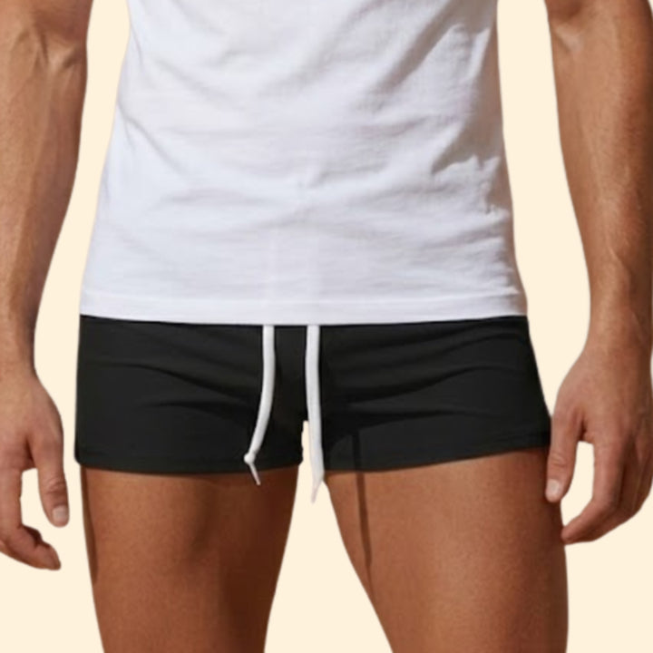 Men’s Short Swim Trunks with Elastic Waist