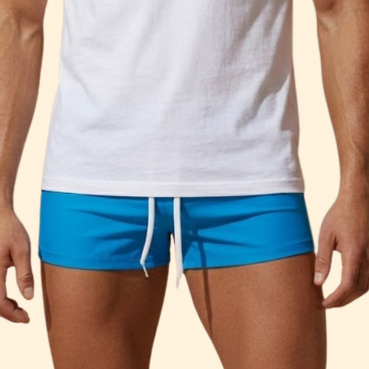 Men’s Short Swim Trunks with Elastic Waist