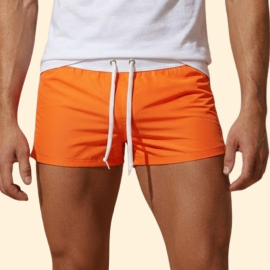 Men’s Short Swim Trunks with Elastic Waist