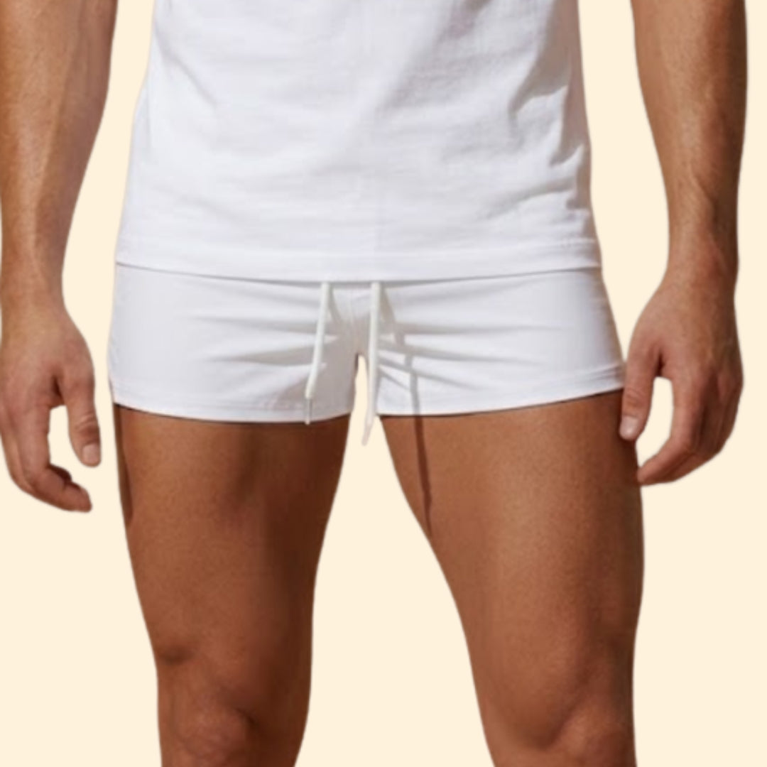 Men’s Short Swim Trunks with Elastic Waist