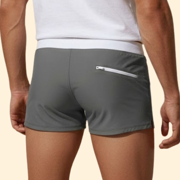 Men’s Short Swim Trunks with Elastic Waist