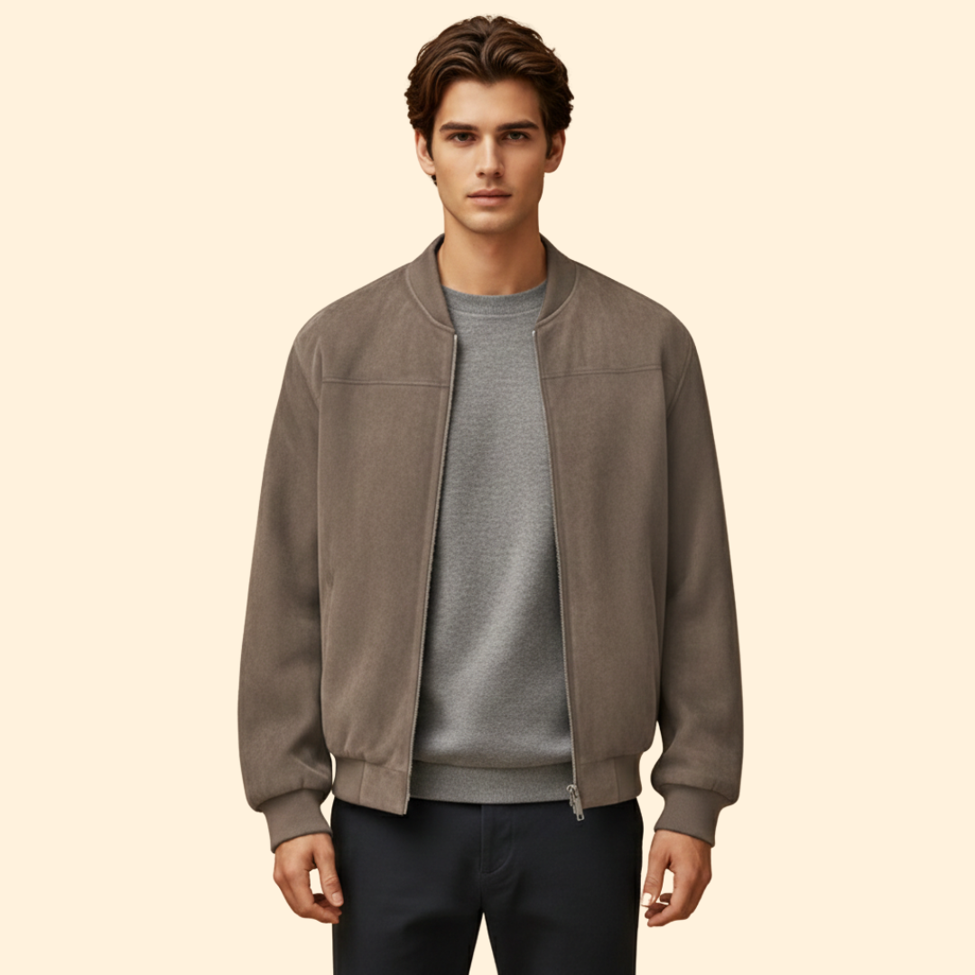 Men’s Bomber Jacket with Long Sleeve Style