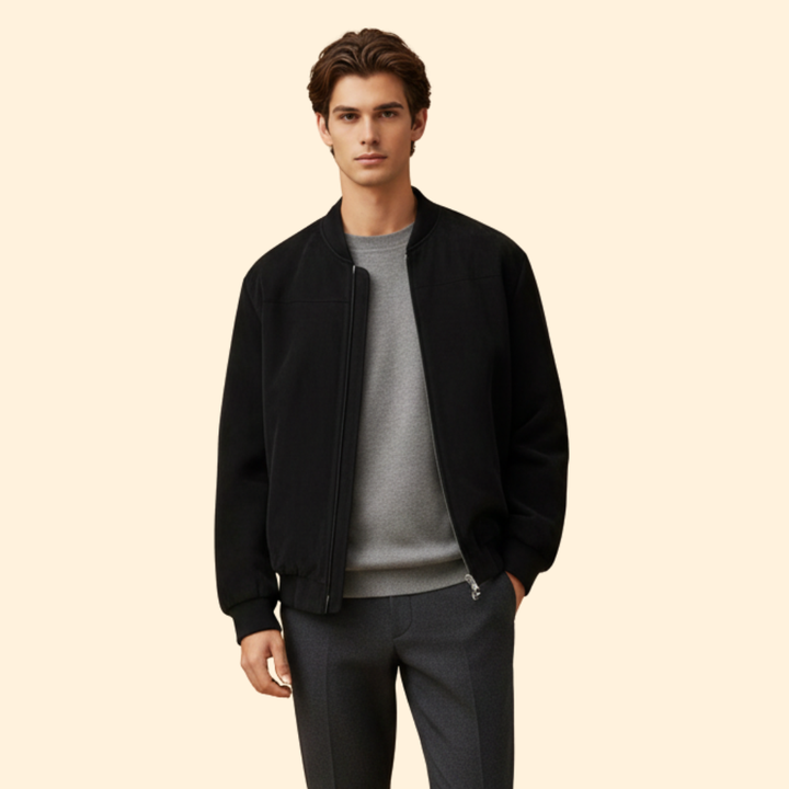 Men’s Bomber Jacket with Long Sleeve Style