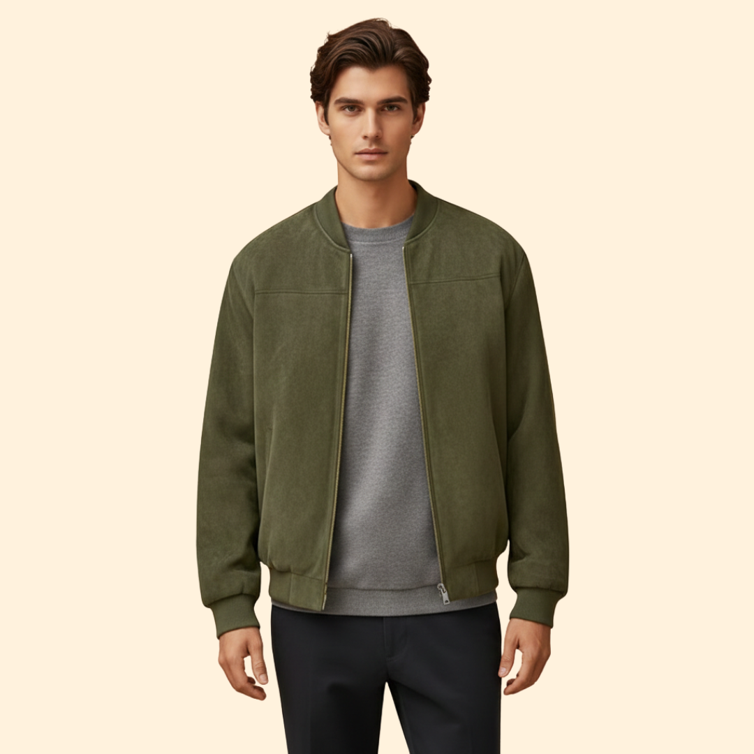 Men’s Bomber Jacket with Long Sleeve Style
