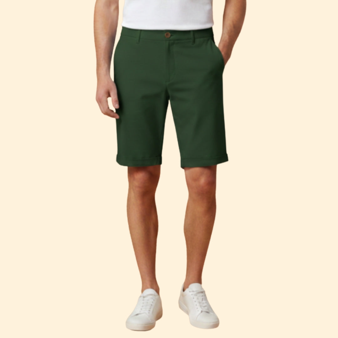 Men’s Summer Shorts with Turn-Up Hems