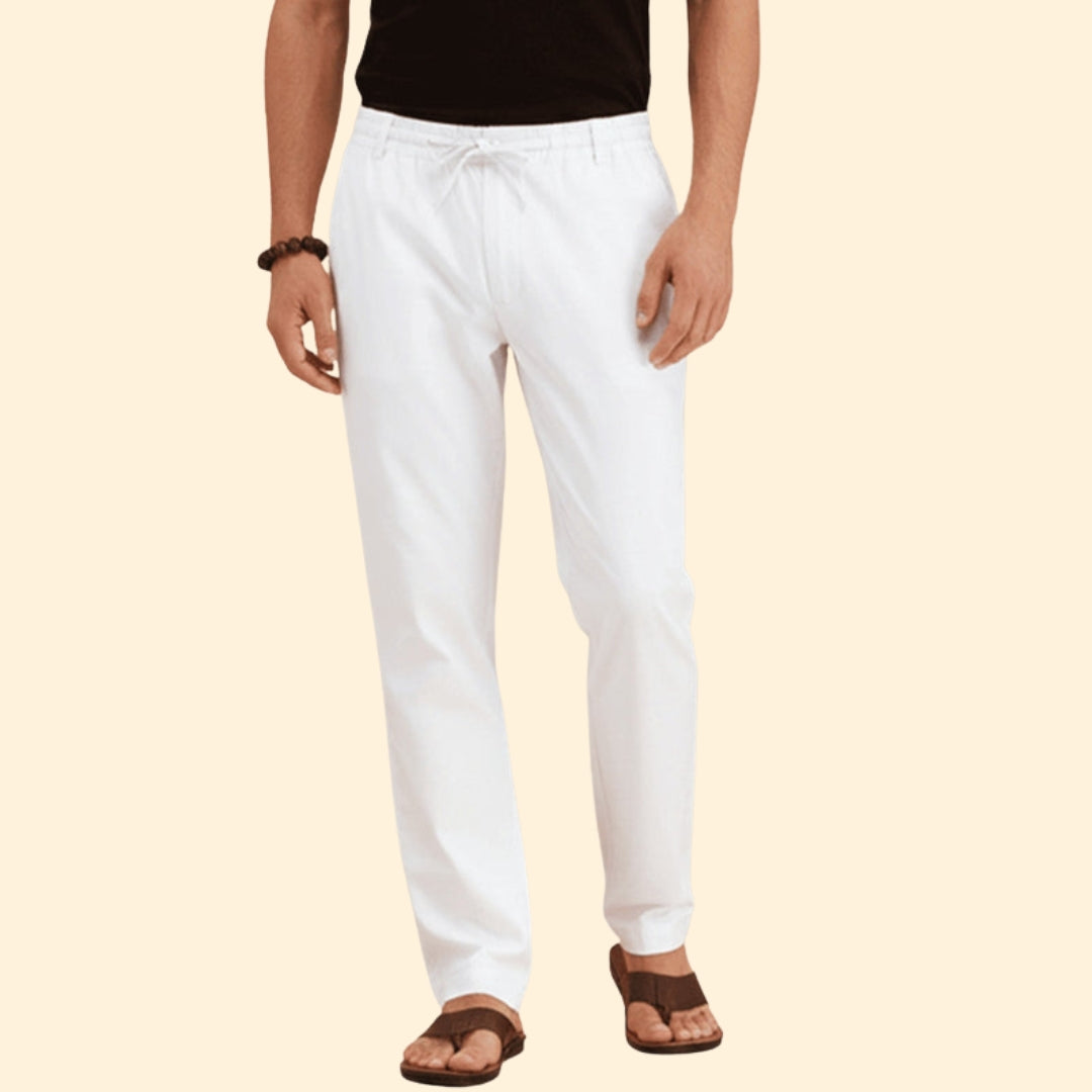 Men’s Summer Trousers with Drawstring Waist