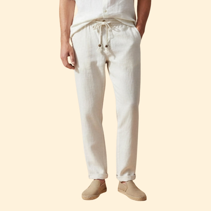 Men’s Summer Trousers with Elasticated Waistband