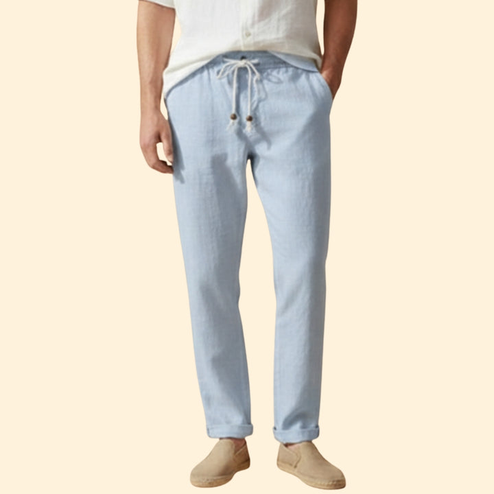 Men’s Summer Trousers with Elasticated Waistband