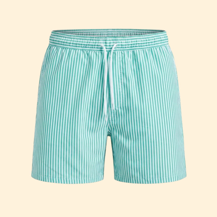 Men’s Surf Shorts with Striped Design
