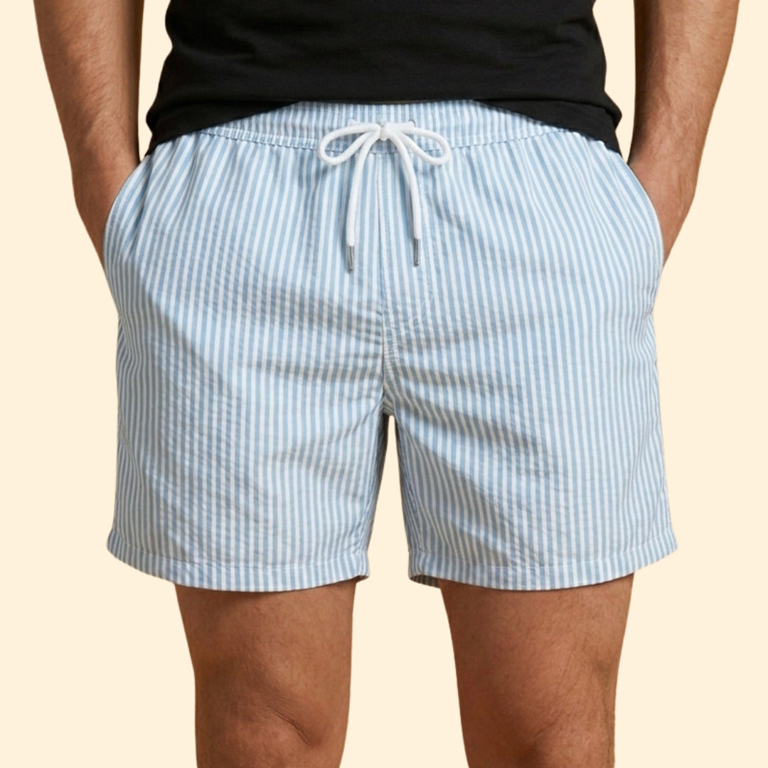 Men’s Surf Shorts with Striped Design