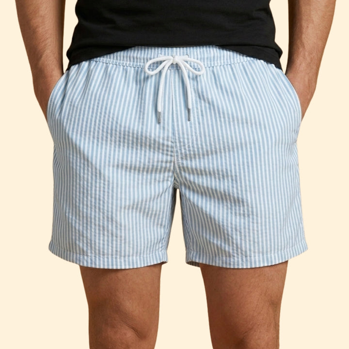 Men’s Surf Shorts with Striped Design