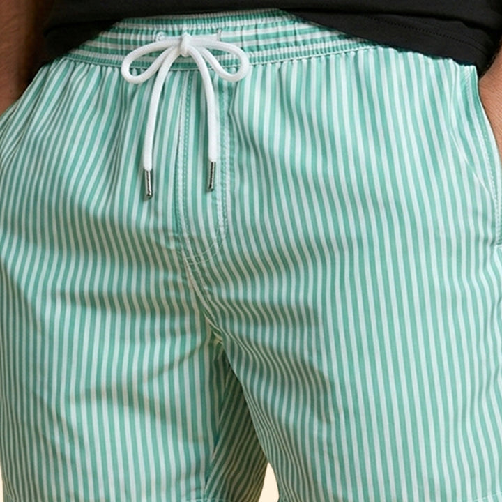 Men’s Surf Shorts with Striped Design