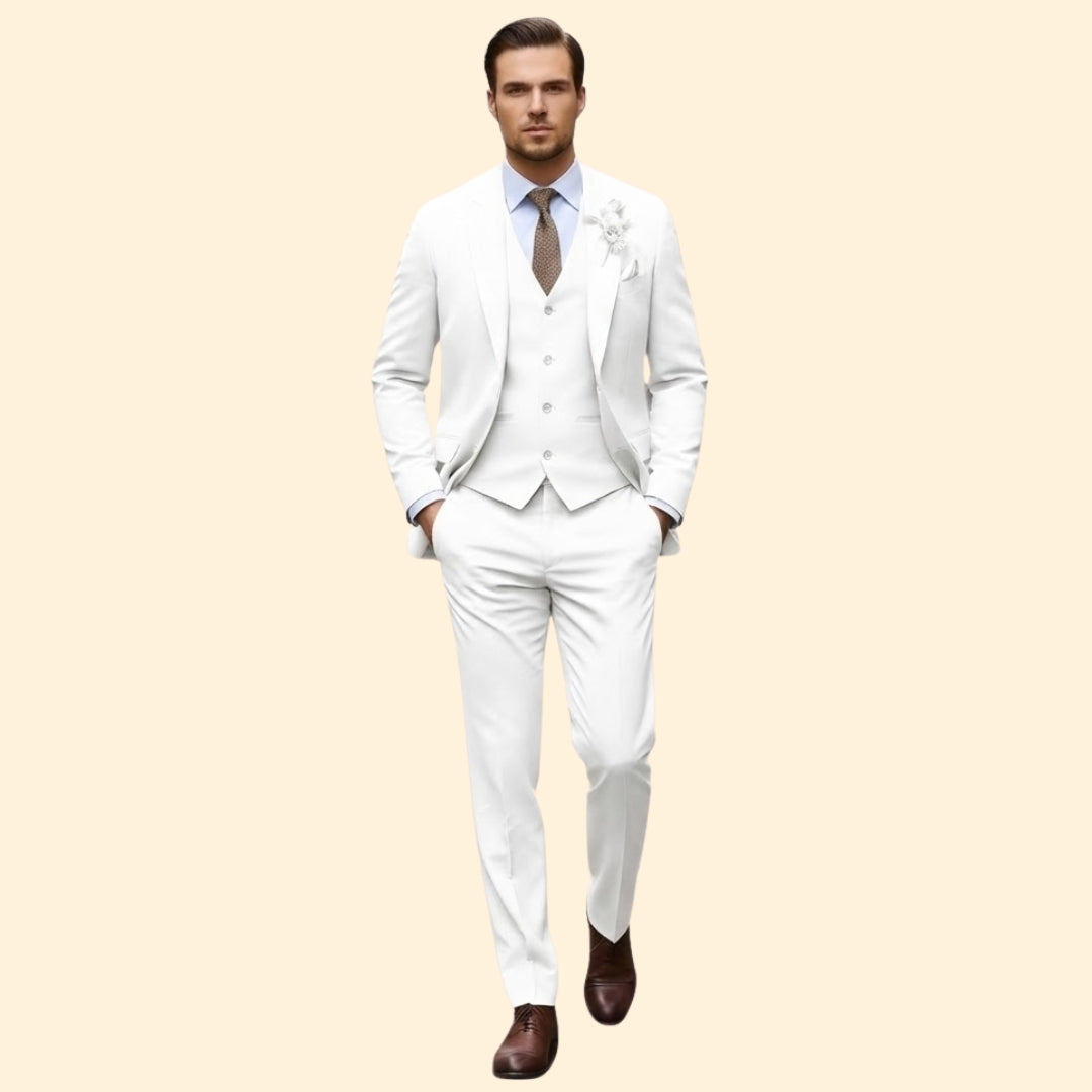 Men’s Three-Piece Suit with Slim Fit