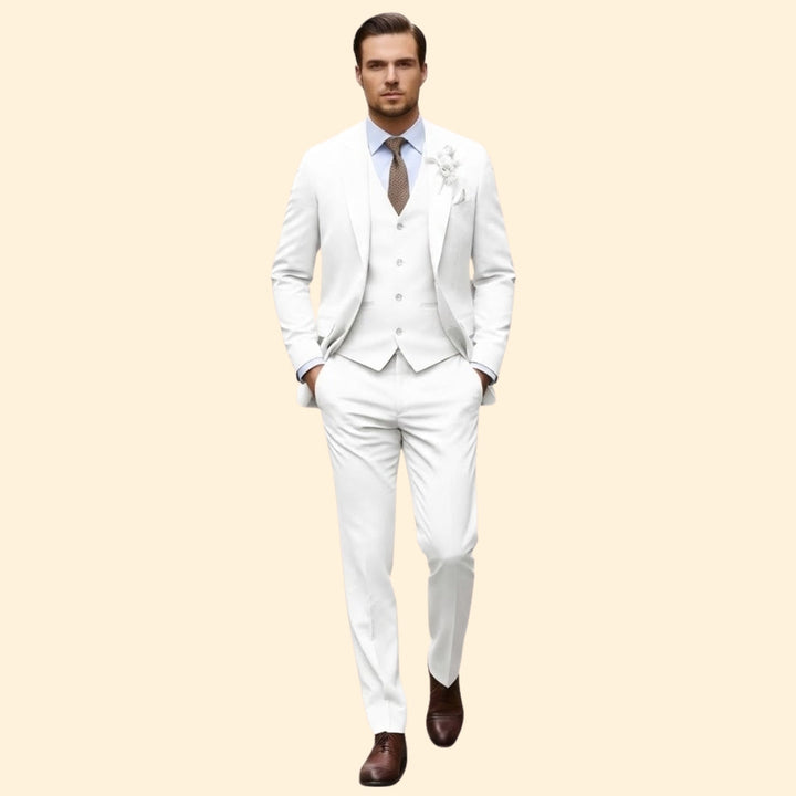 Men’s Three-Piece Suit with Slim Fit