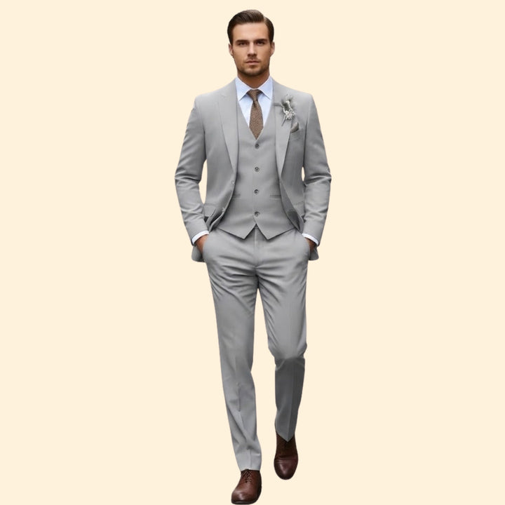 Men’s Three-Piece Suit with Slim Fit