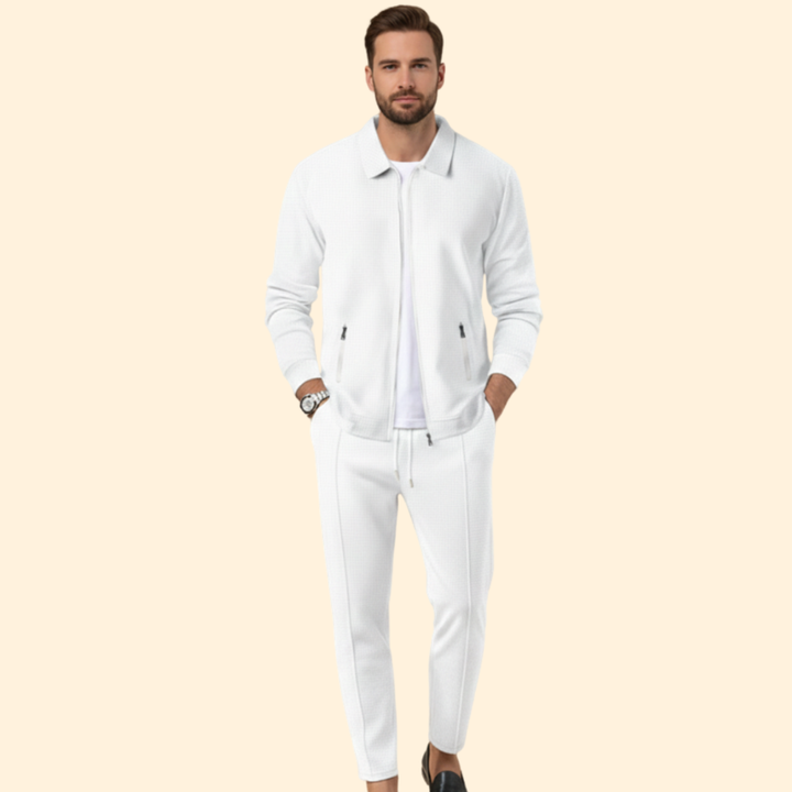 Men’s Tracksuit Set with Zip-Up Jacket