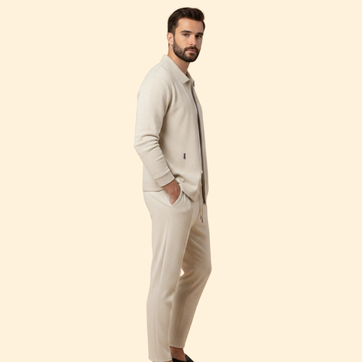 Men’s Tracksuit Set with Zip-Up Jacket