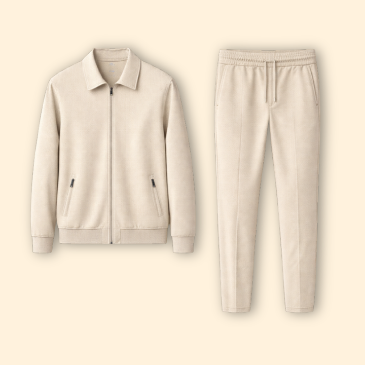 Men’s Tracksuit Set with Zip-Up Jacket