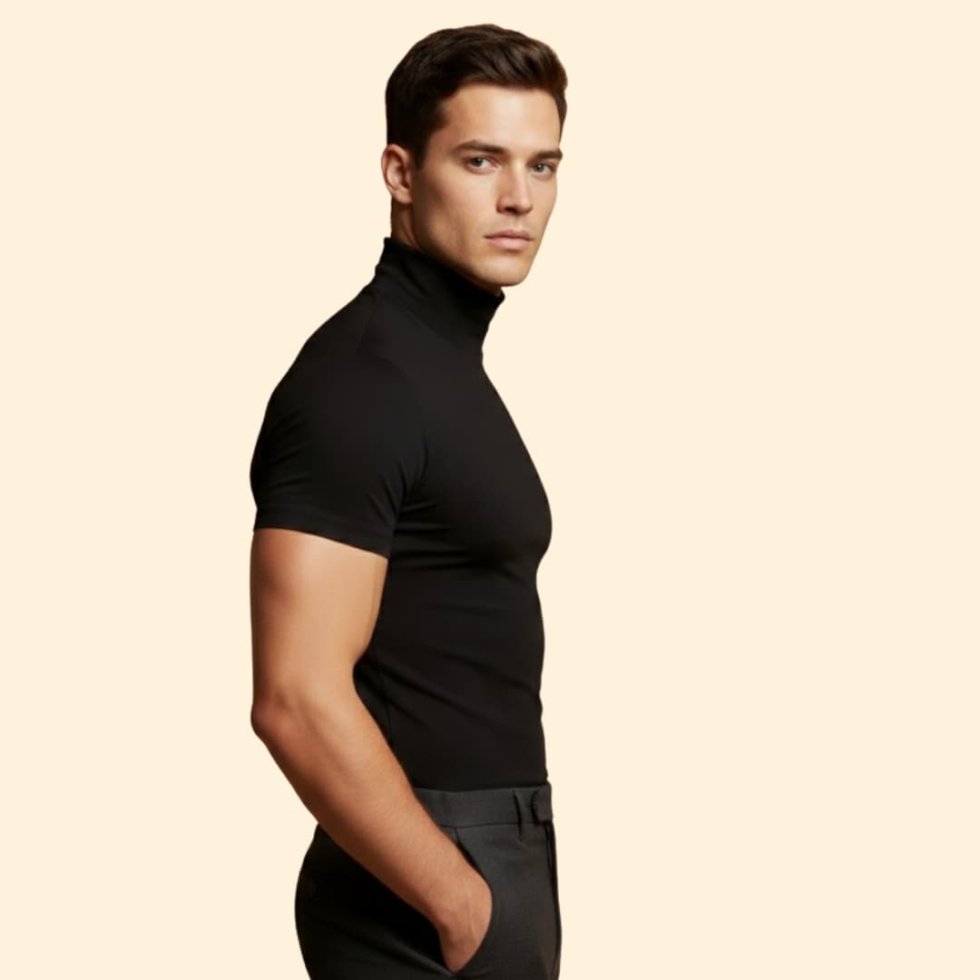 Men's Turtleneck T-shirt Slim Fit