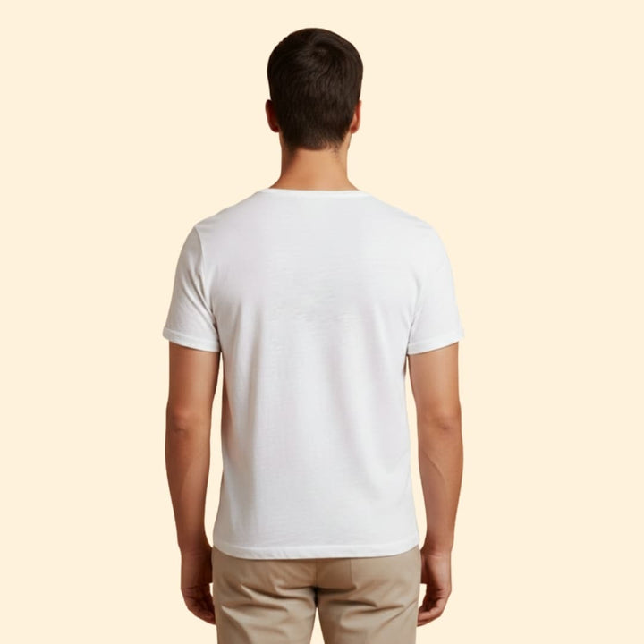 Men’s V-neck T-shirt with Short Sleeves