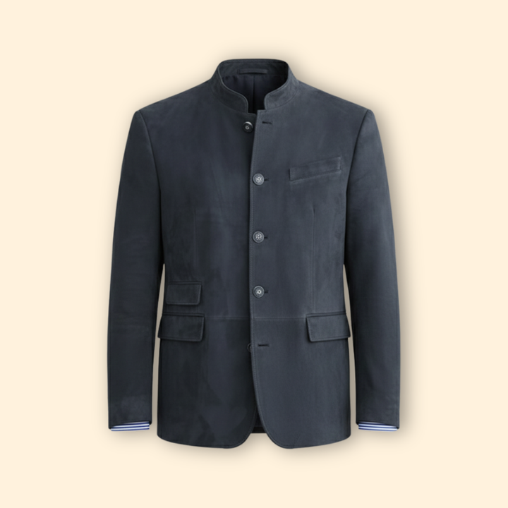 Men’s Button Front Jacket with Flap Pockets