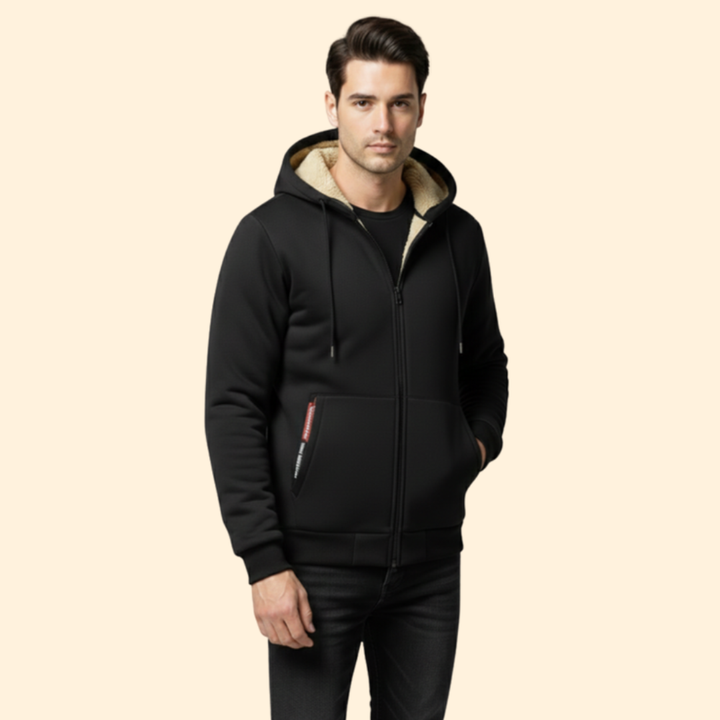 Men’s Zip Jacket with Adjustable Hood