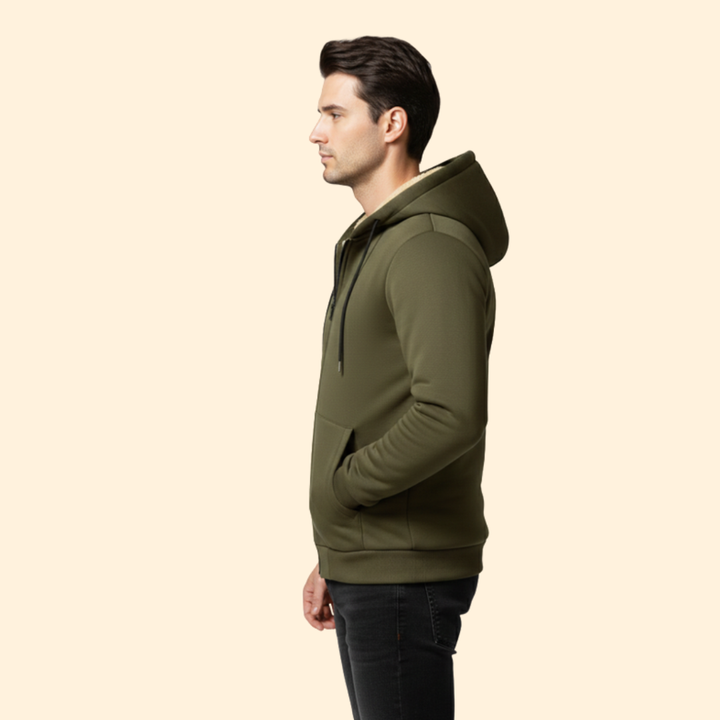 Men’s Zip Jacket with Adjustable Hood