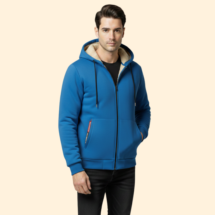 Men’s Zip Jacket with Adjustable Hood