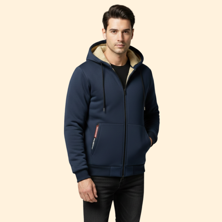 Men’s Zip Jacket with Adjustable Hood