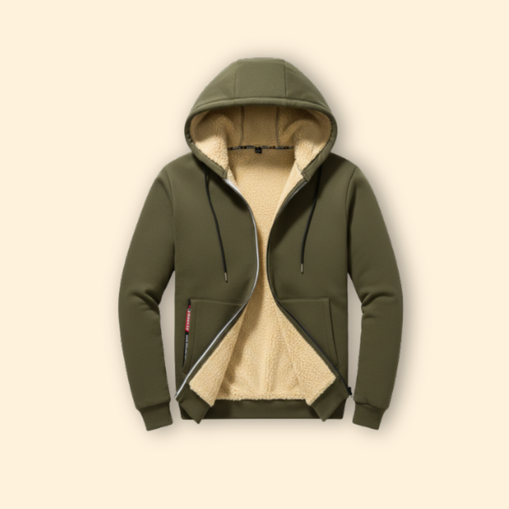 Men’s Zip Jacket with Adjustable Hood