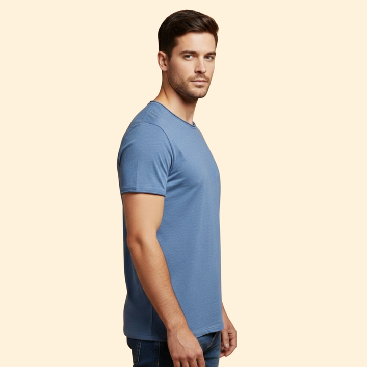Men’s Casual T-Shirt with Round Neck