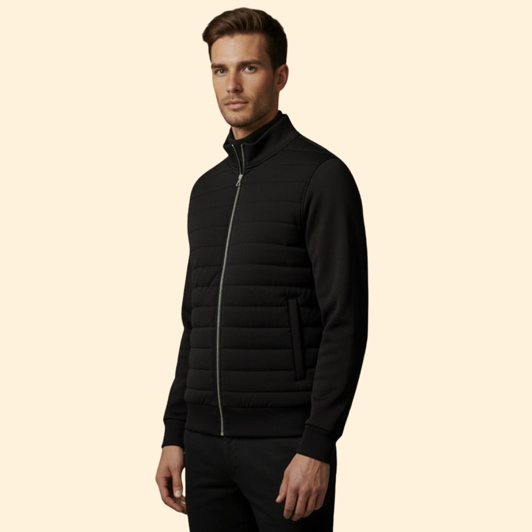 Men’s Hybrid Jacket with Full Zip Closure