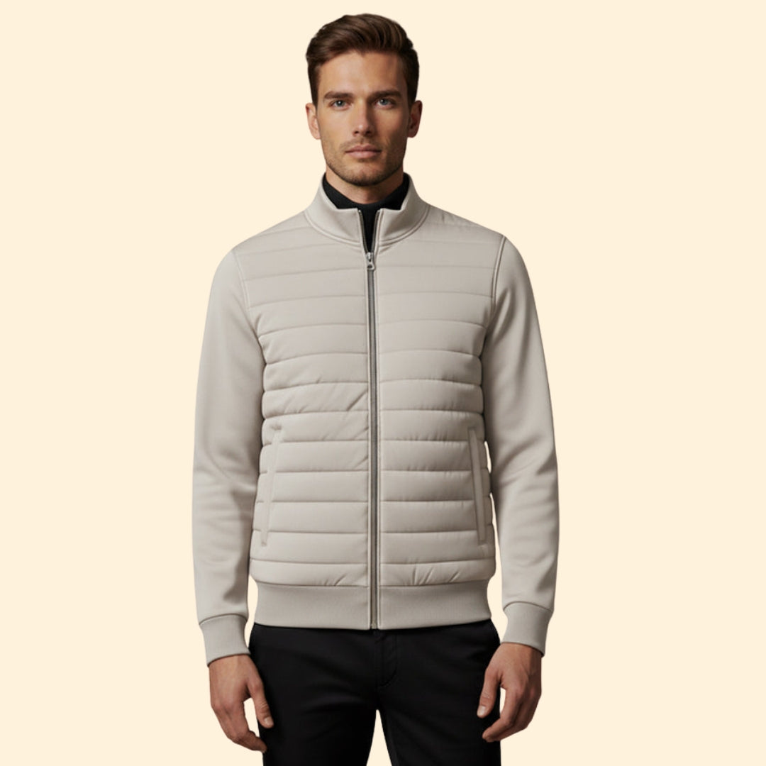 Men’s Hybrid Jacket with Full Zip Closure