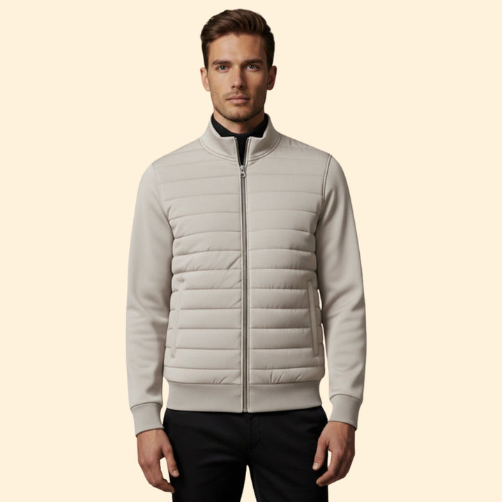 Men’s Hybrid Jacket with Full Zip Closure
