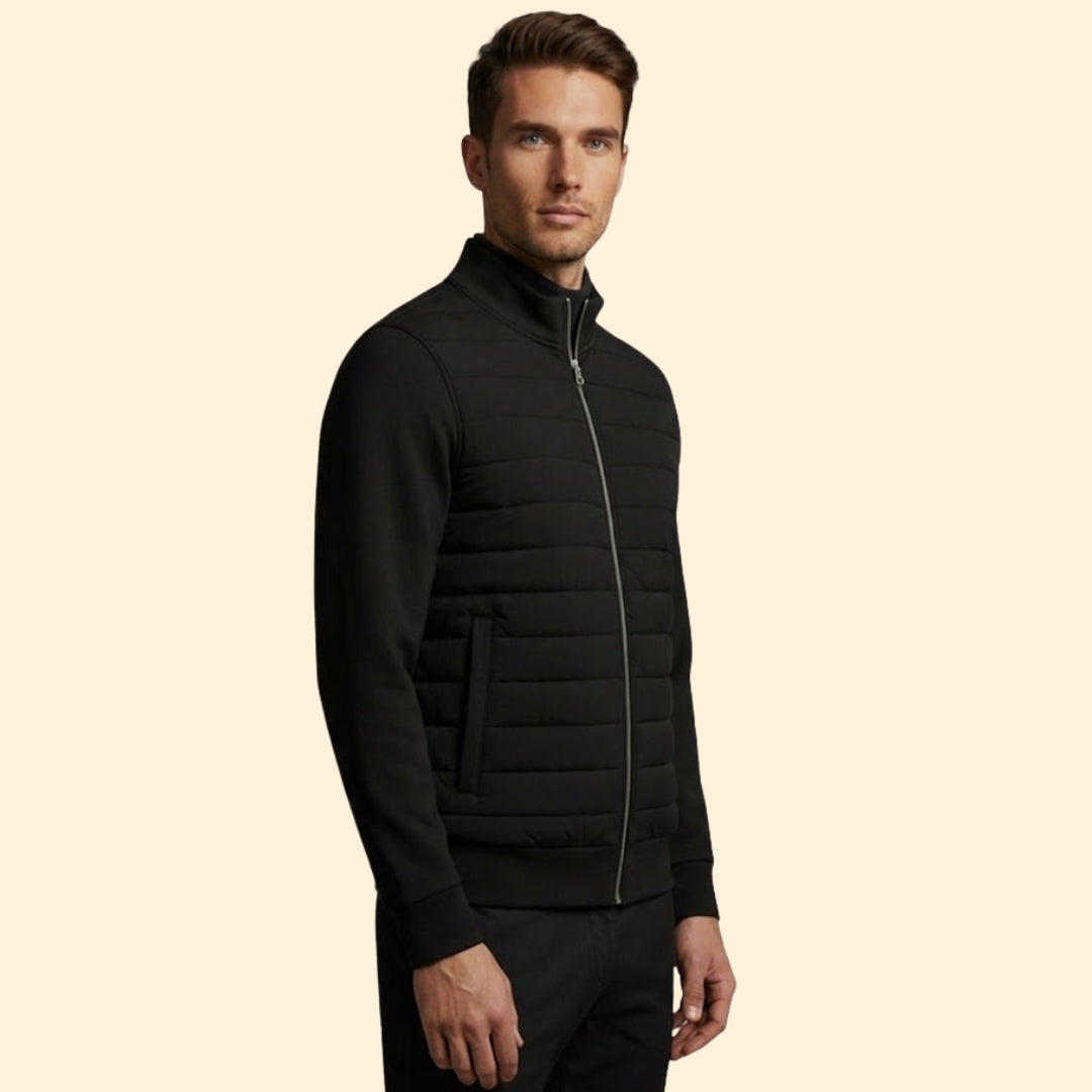 Men’s Hybrid Jacket with Full Zip Closure