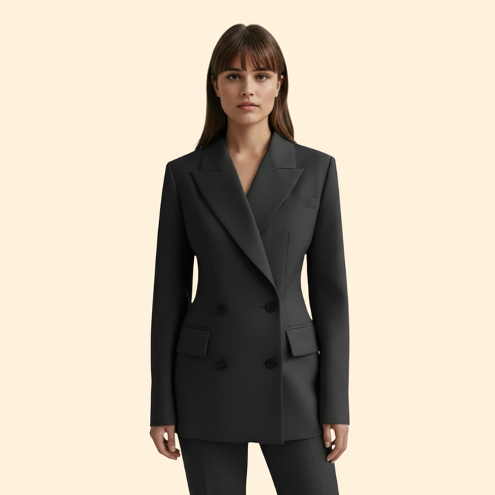 Women’s Blazer with Notched Lapel Detail