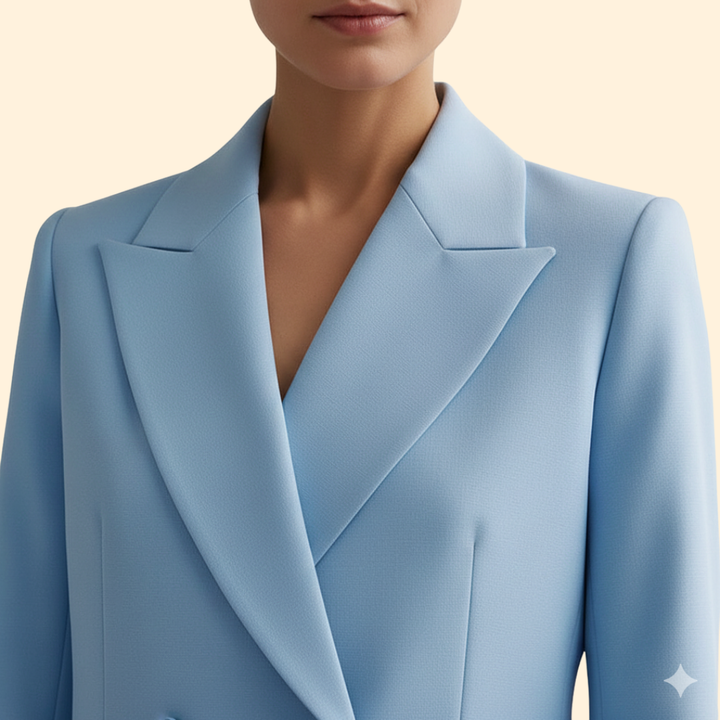 Women’s Suit Set with Notched Lapel Design