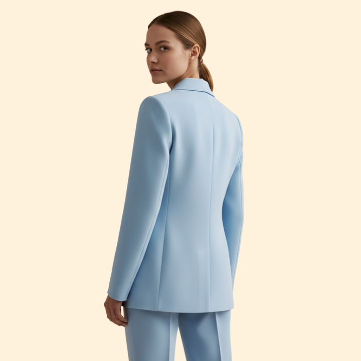 Women’s Suit Set with Notched Lapel Design