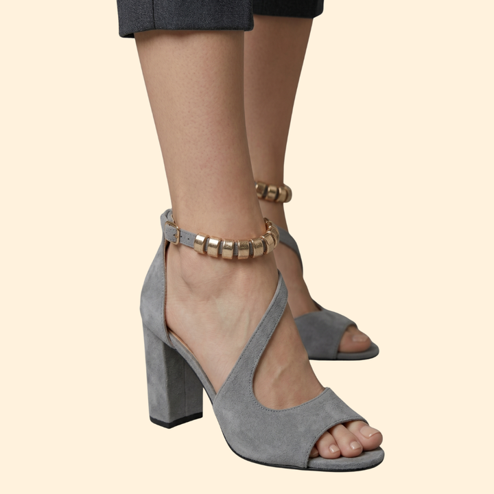 Women's Asymmetric Strap Pumps