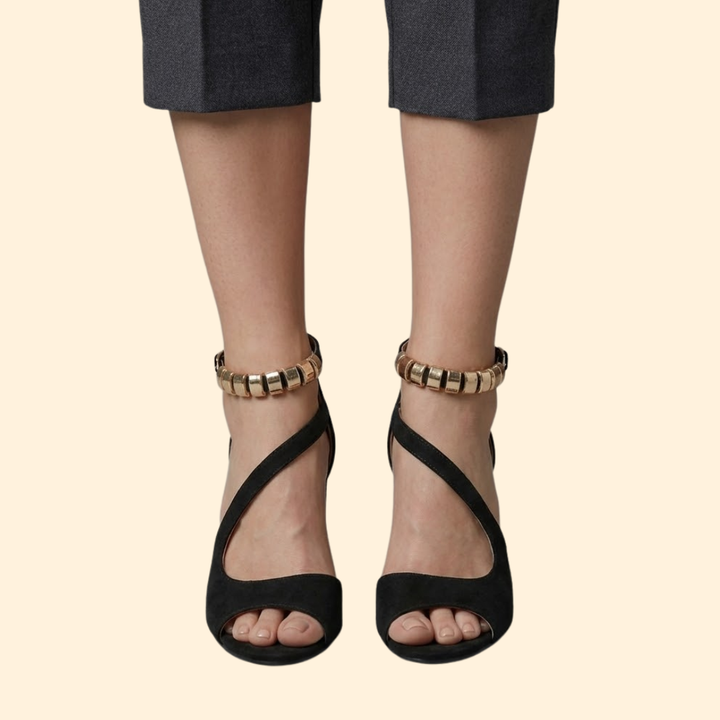Women's Asymmetric Strap Pumps
