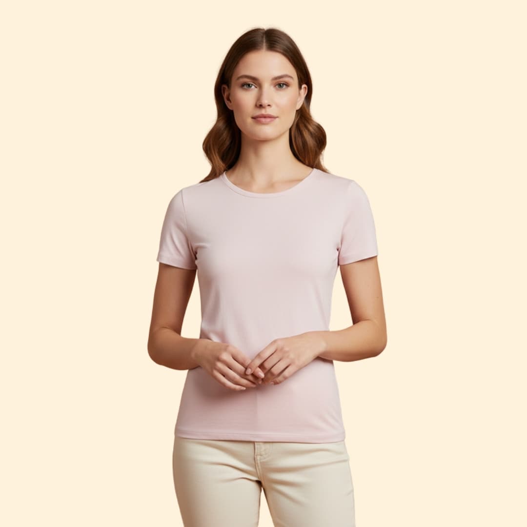 Women’s Basic T-Shirt with Fitted Shape