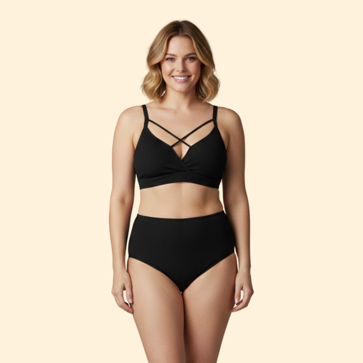 Women’s Bikini Set with Crisscross Straps