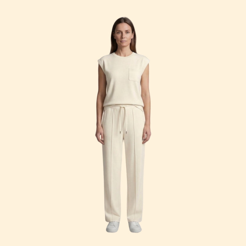 Women’s Boxy Top and Wide-Leg Pants Set