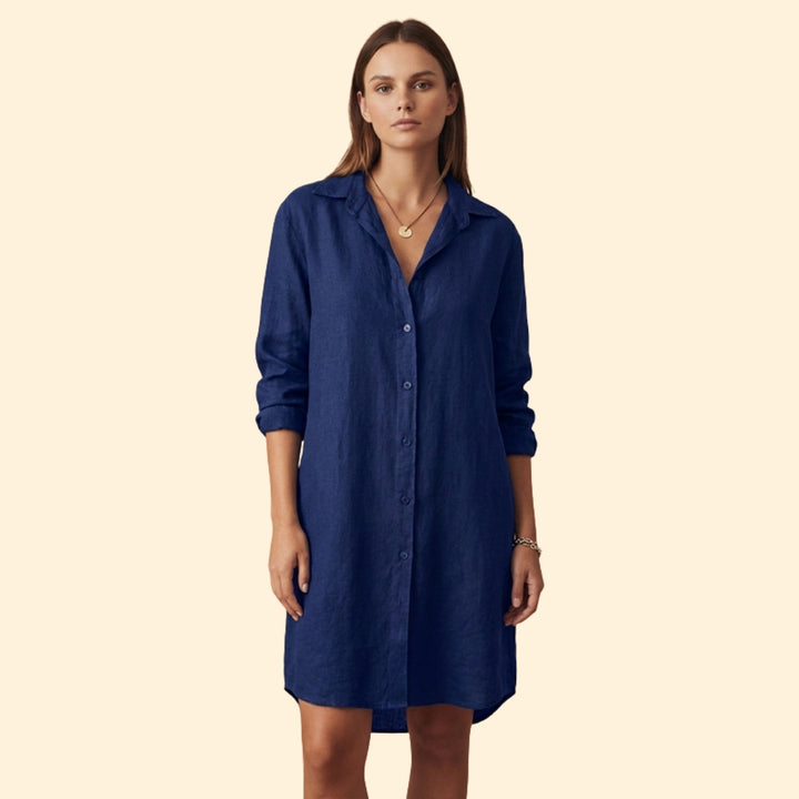 Women’s Button-Down Blouse with Long Sleeves