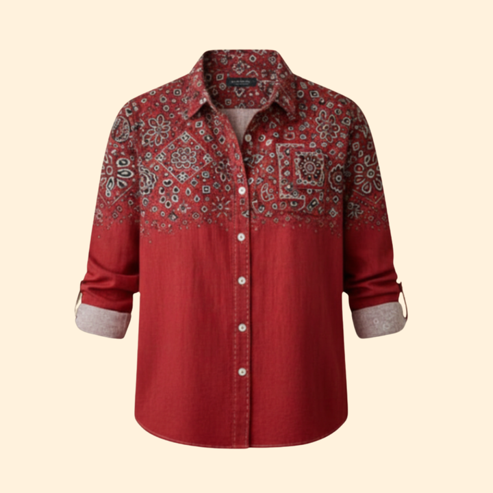 Women’s Button-Down Shirt with Classic Collar