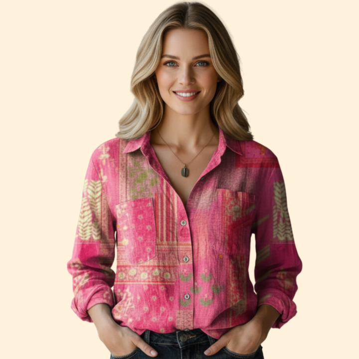 Women’s Button-Down Shirt with Classic Collar