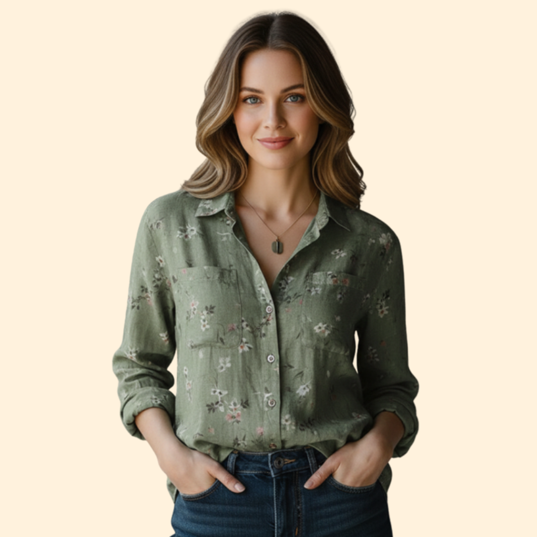 Women’s Button-Down Shirt with Classic Collar
