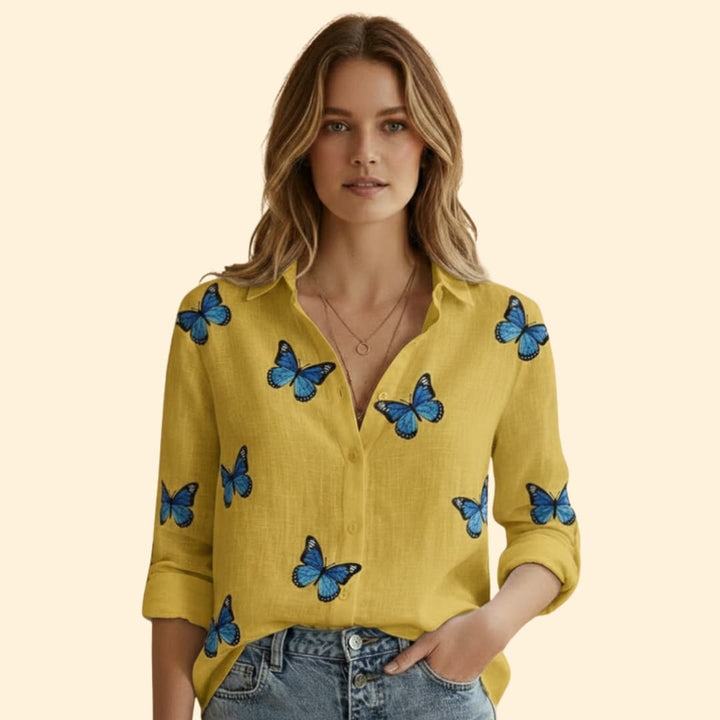 Women’s Button-up Blouse with Long Sleeve