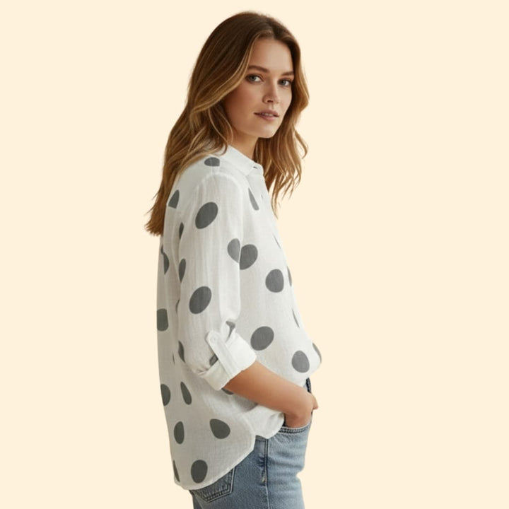 Women’s Button-up Blouse with Long Sleeve