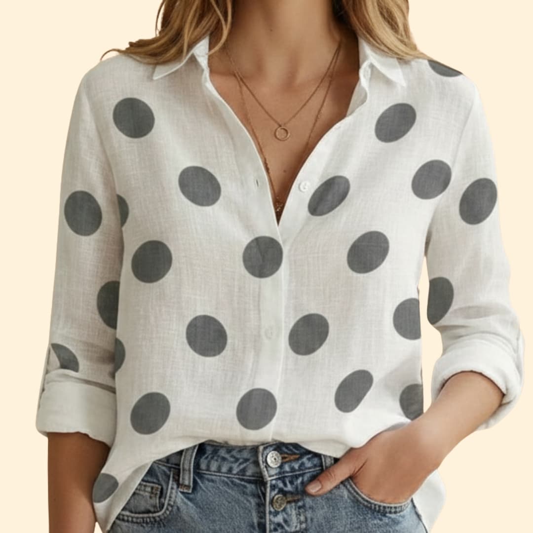 Women’s Button-up Blouse with Long Sleeve